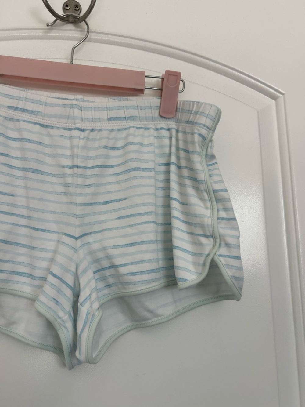 Striped Tank & Short Pajama Set - Mint/White - Picture 10 of 11